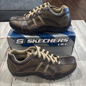 Skechers Men's Dark Brown Sneakers (Size 7.5)